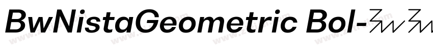 BwNistaGeometric Bol字体转换